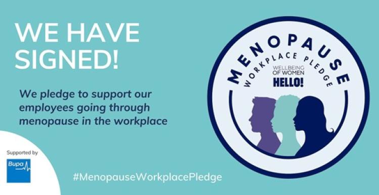 We have signed! We pledge to support our employees going through menopause in the workplace.