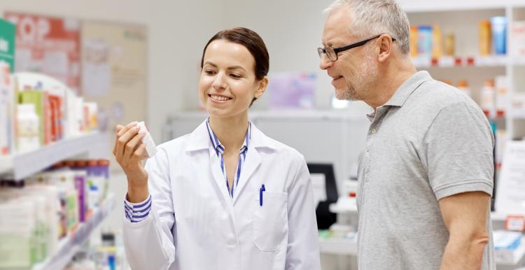 Person listening to Pharmacist