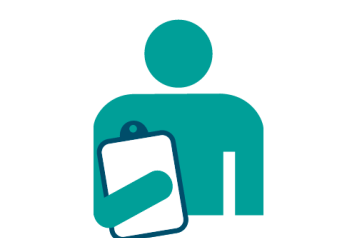 Person with clipboard