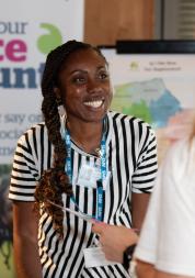 Person sharing their views with Healthwatch